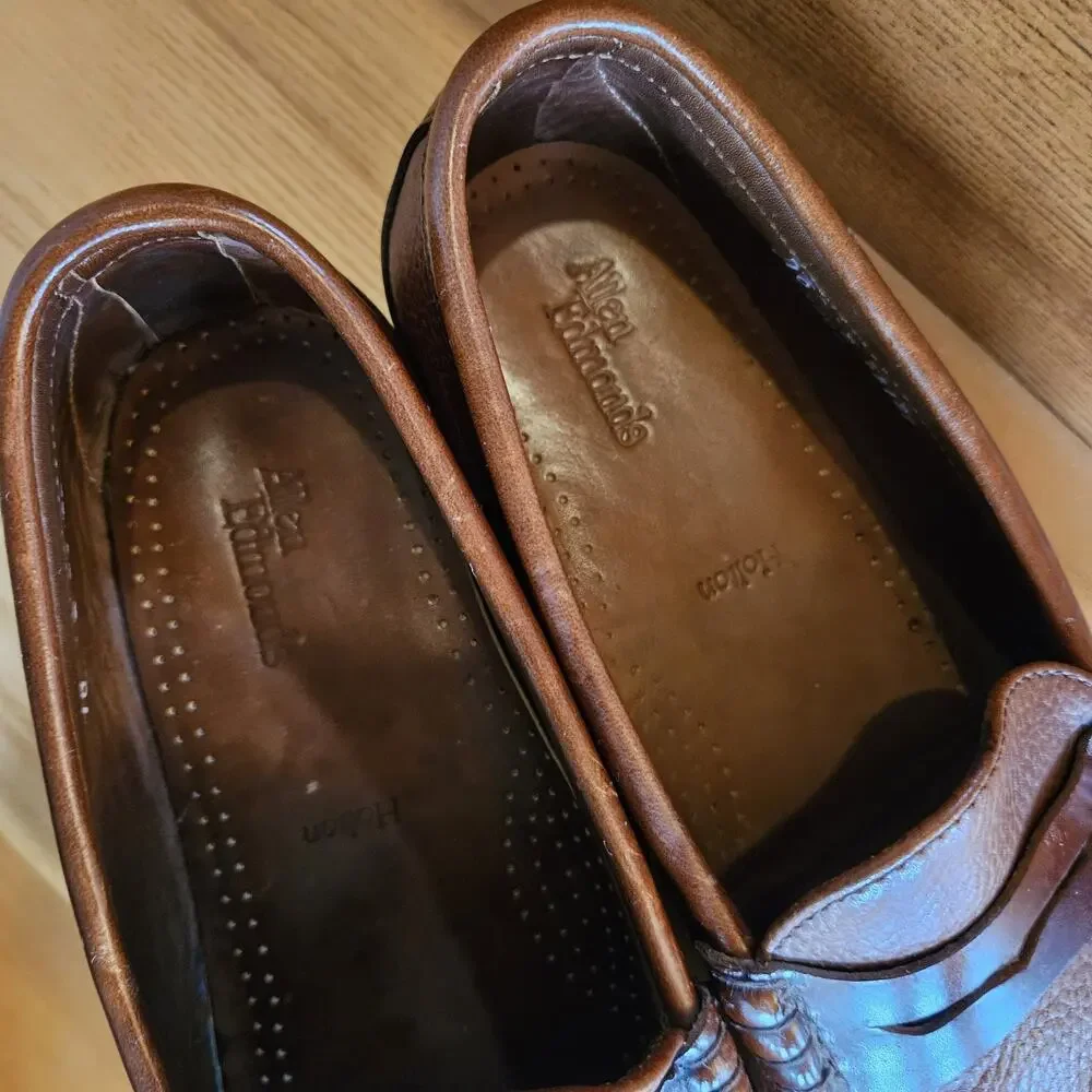 Allen Edmonds Holton Penny Loafer Dress Shoe Mens Sz 10D Leather Brown 42205 USA